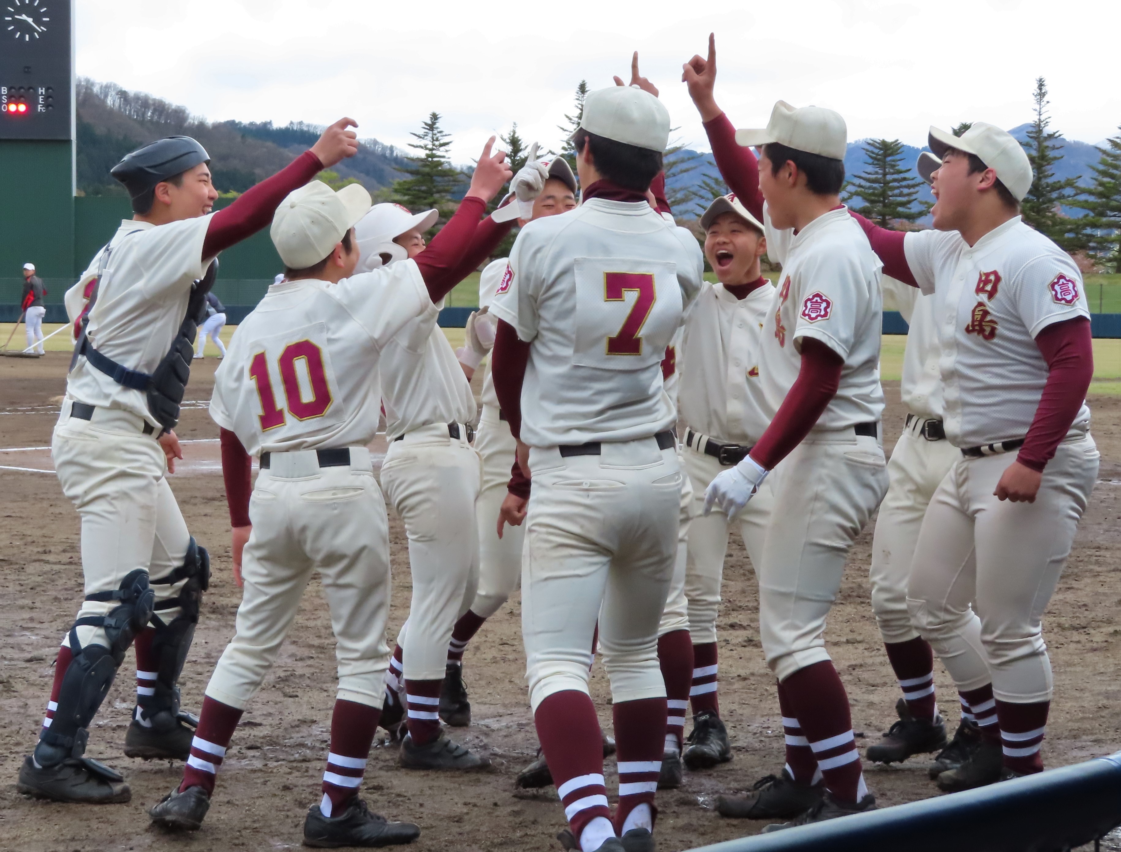 円陣の様子です